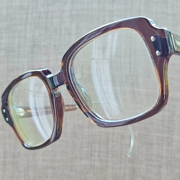 Vintage Romco Women Eyeglasses Frame Brown Z 87 Eye Wear 4 1/2 6 1/2 - Picture 4 of 12